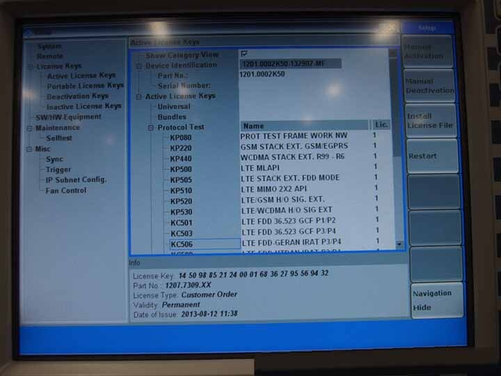 Photo Used ROHDE & SCHWARZ CMW 500 For Sale