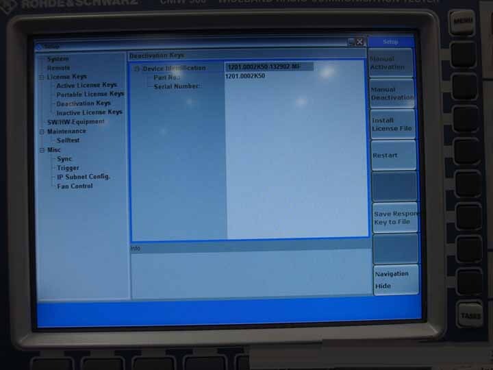 Photo Used ROHDE & SCHWARZ CMW 500 For Sale