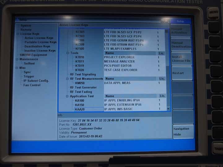 Photo Used ROHDE & SCHWARZ CMW 500 For Sale