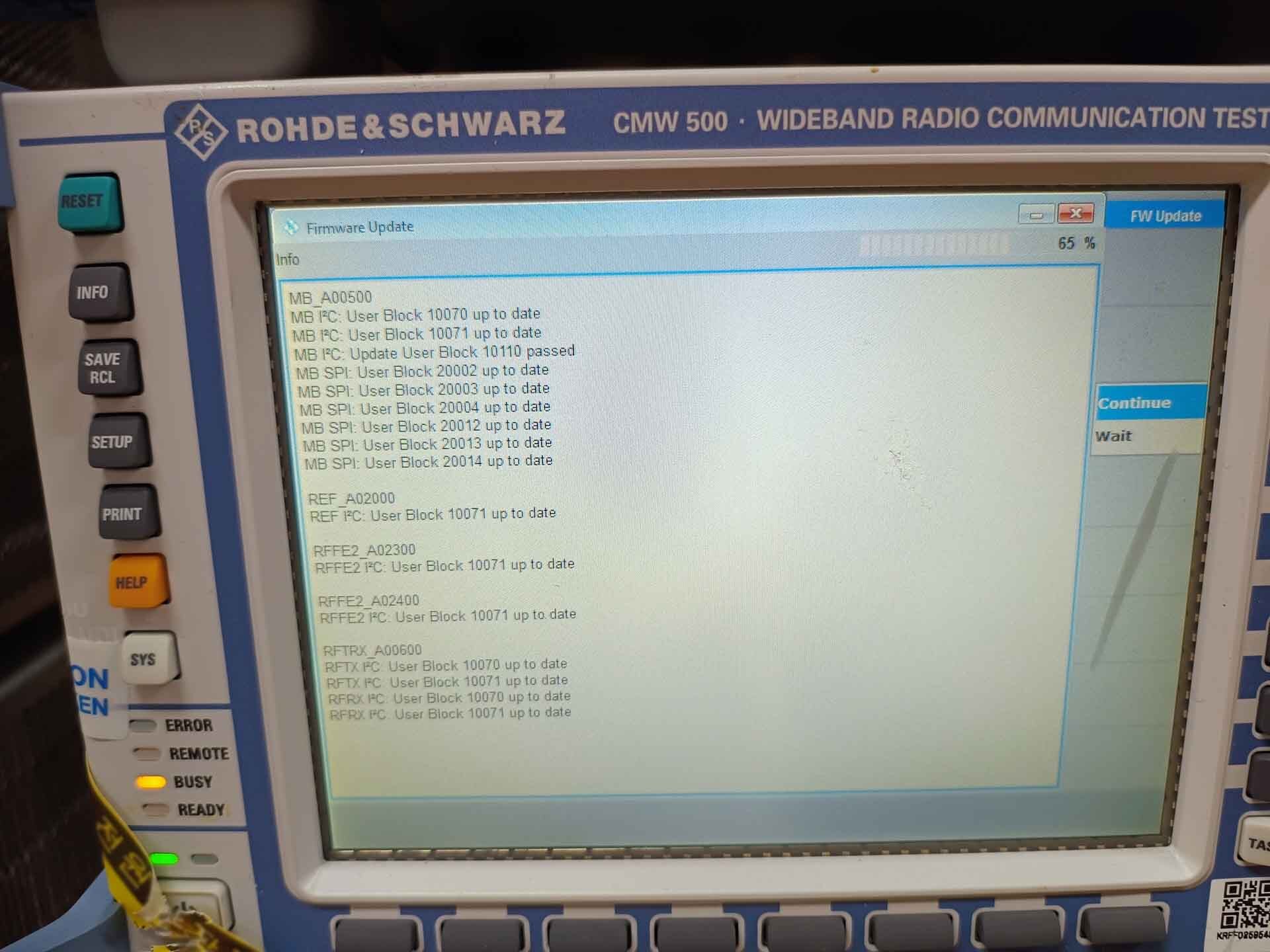 Photo Used ROHDE & SCHWARZ CMW 500 For Sale