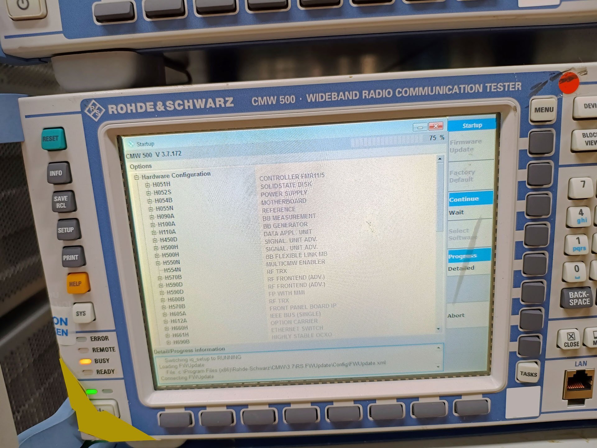 Photo Used ROHDE & SCHWARZ CMW 500 For Sale