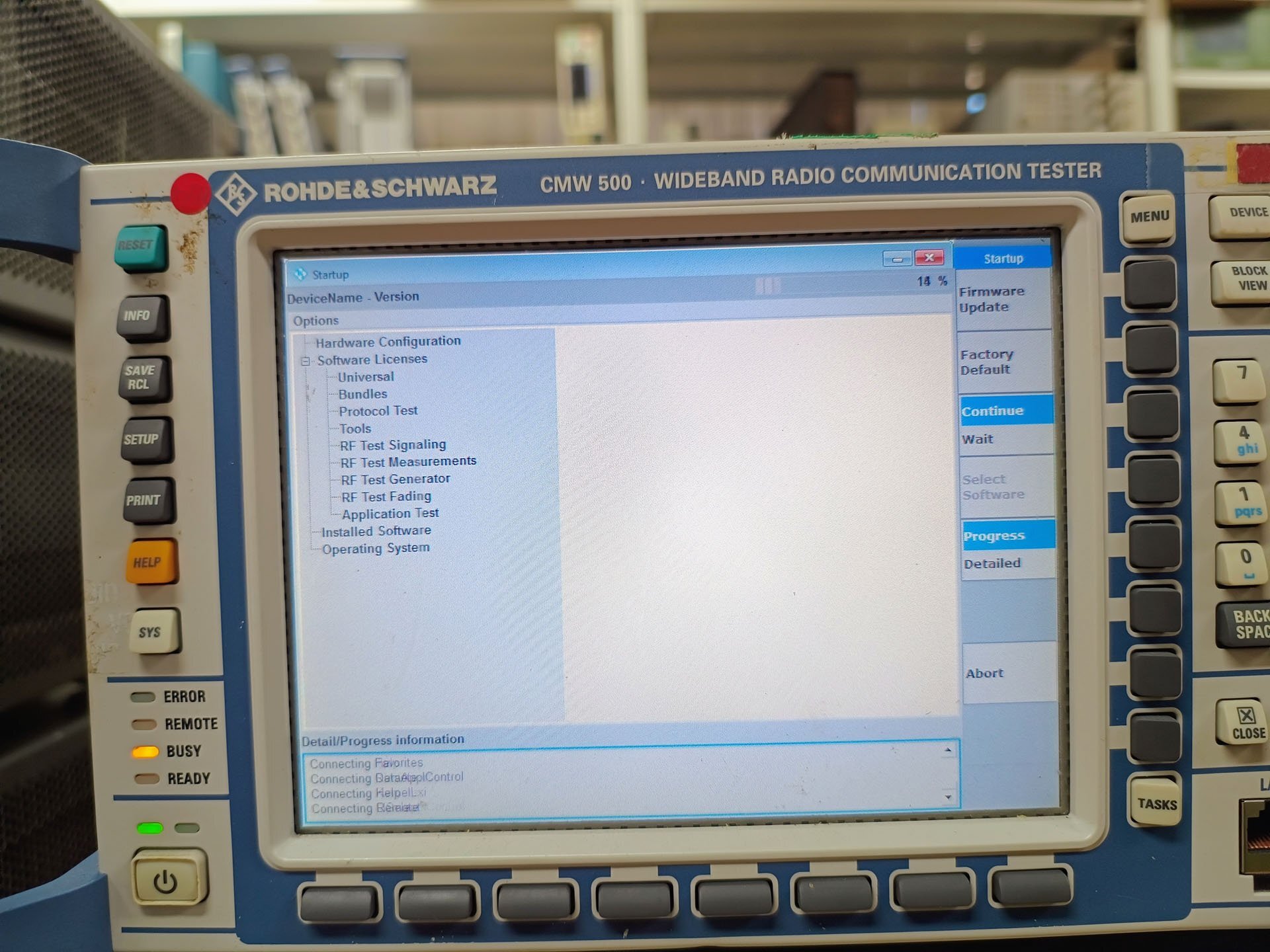 Photo Used ROHDE & SCHWARZ CMW 500 For Sale