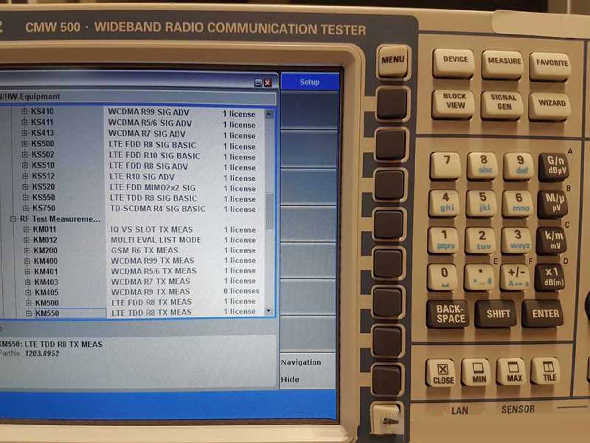 Photo Used ROHDE & SCHWARZ CMW 500 For Sale