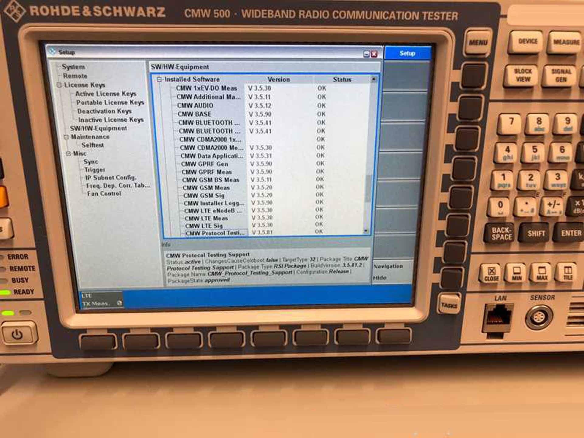 Photo Used ROHDE & SCHWARZ CMW 500 For Sale