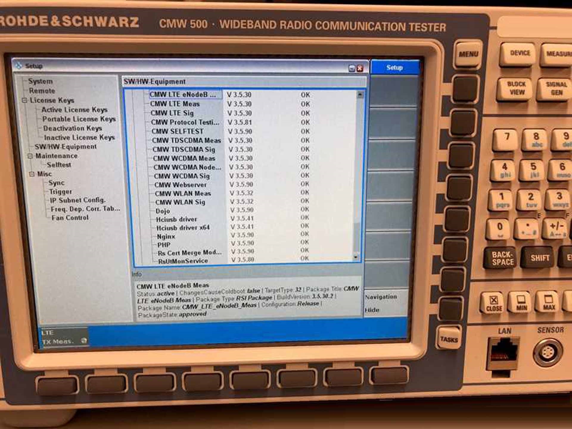 Photo Used ROHDE & SCHWARZ CMW 500 For Sale