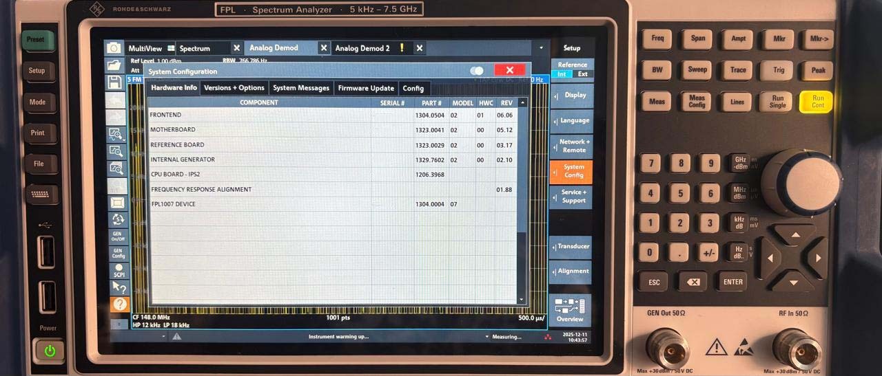 사진 사용됨 ROHDE & SCHWARZ FPL1000 판매용