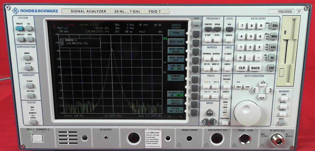 Photo Used ROHDE & SCHWARZ FSIQ7 For Sale