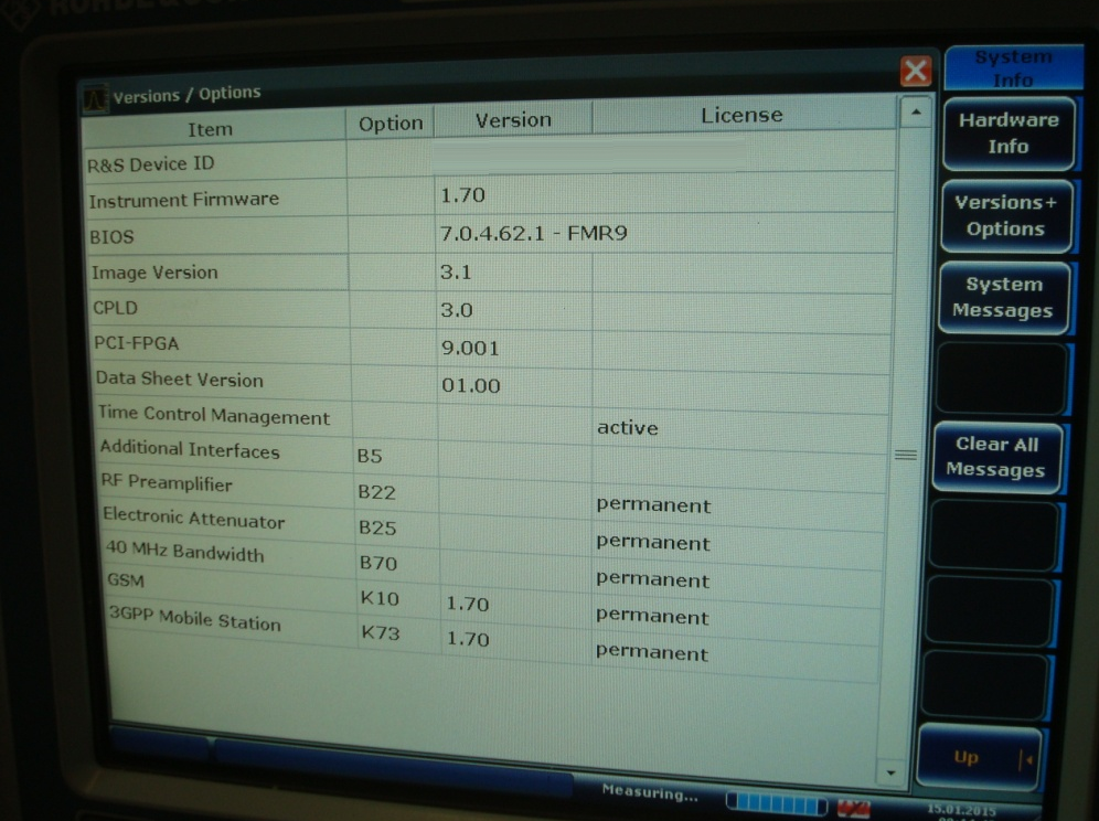 Photo Used ROHDE & SCHWARZ FSV7 For Sale