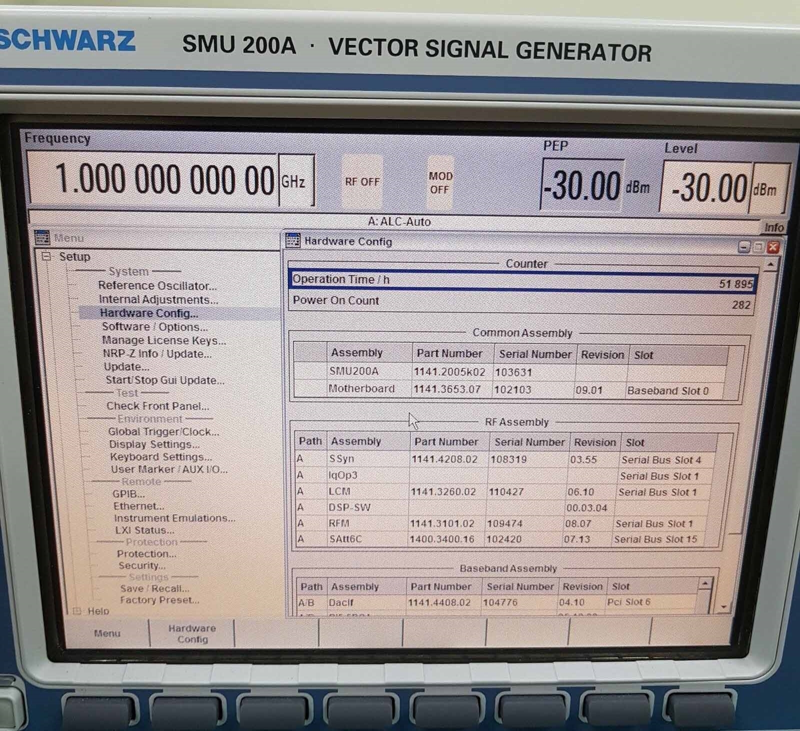 Photo Used ROHDE & SCHWARZ SMU200A For Sale