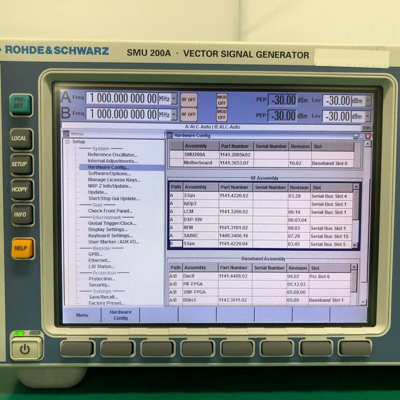 Photo Used ROHDE & SCHWARZ SMU200A For Sale