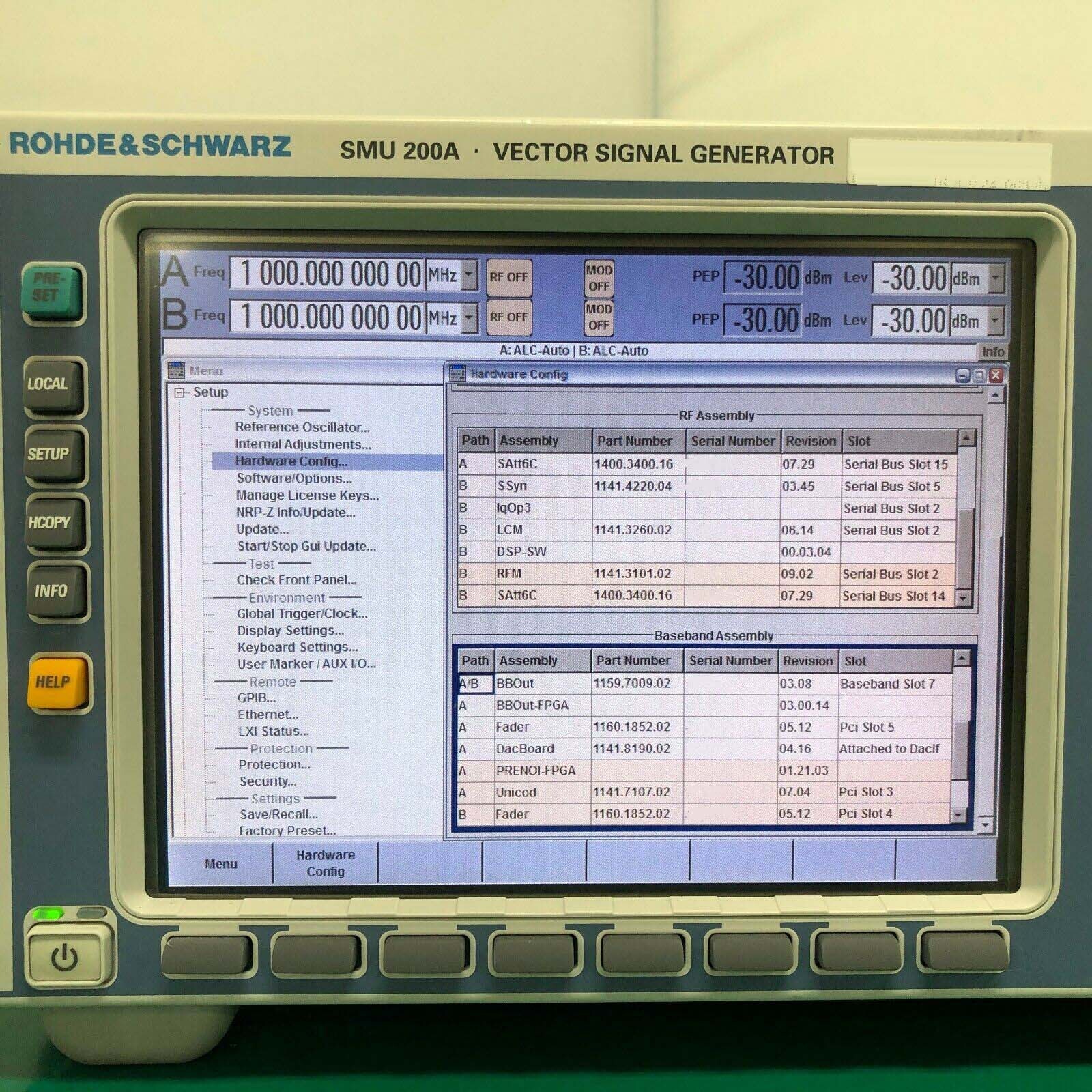 Photo Used ROHDE & SCHWARZ SMU200A For Sale