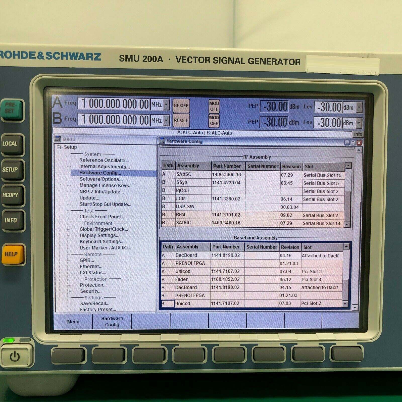 Photo Used ROHDE & SCHWARZ SMU200A For Sale