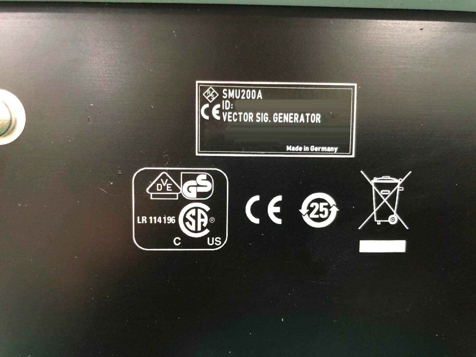 圖為 已使用的 ROHDE & SCHWARZ SMU200A 待售