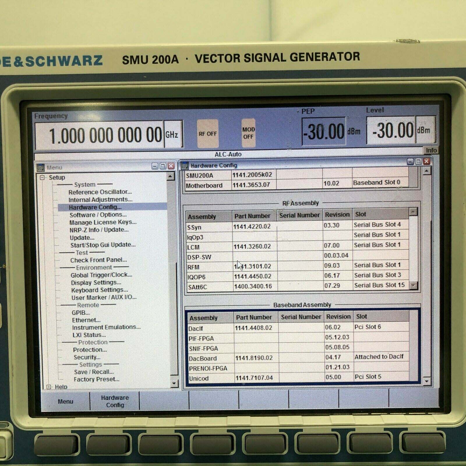 Photo Used ROHDE & SCHWARZ SMU200A For Sale