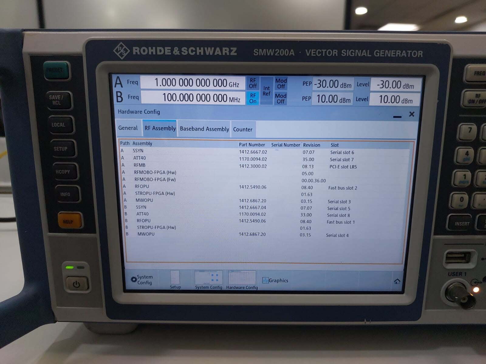 사진 사용됨 ROHDE & SCHWARZ SMW200A 판매용