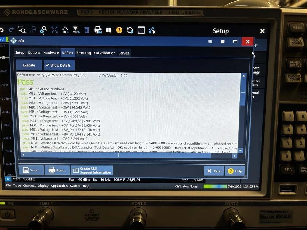 图为 已使用的 ROHDE & SCHWARZ ZNB8 待售
