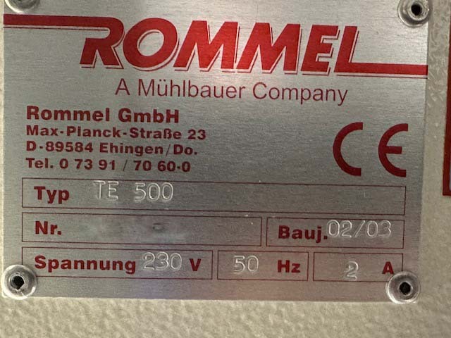 圖為 已使用的 ROMMEL TE 500 待售