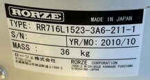 사진 사용됨 RORZE RR716L1523-3A6-211-1 판매용