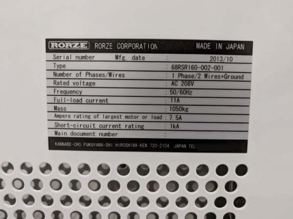 图为 已使用的 RORZE RSR160 待售