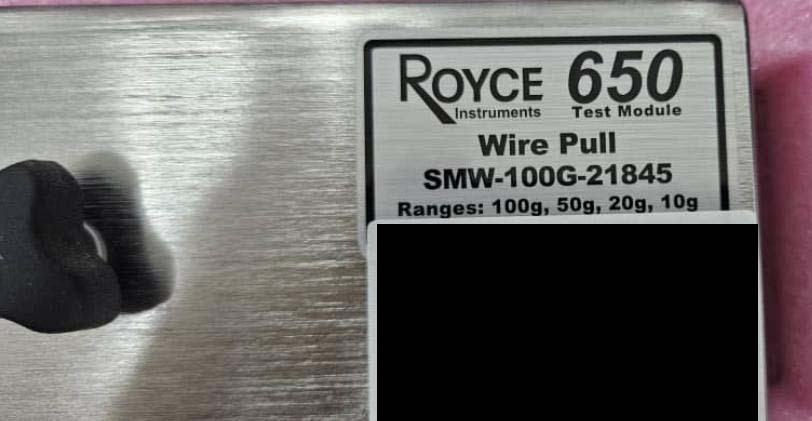 フォト（写真） 使用される ROYCE INSTRUMENTS 650 販売のために