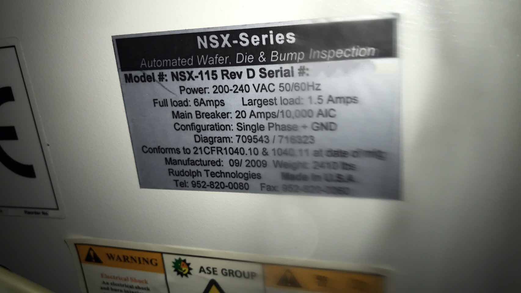 フォト（写真） 使用される RUDOLPH / AUGUST NSX 115 販売のために