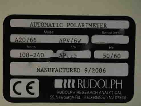 图为 已使用的 RUDOLPH AVP / Autopol V Polarimeter 待售