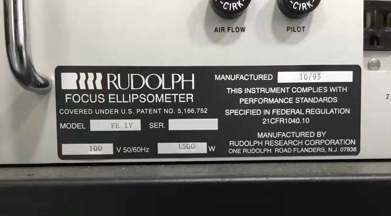 图为 已使用的 RUDOLPH FE IV 待售