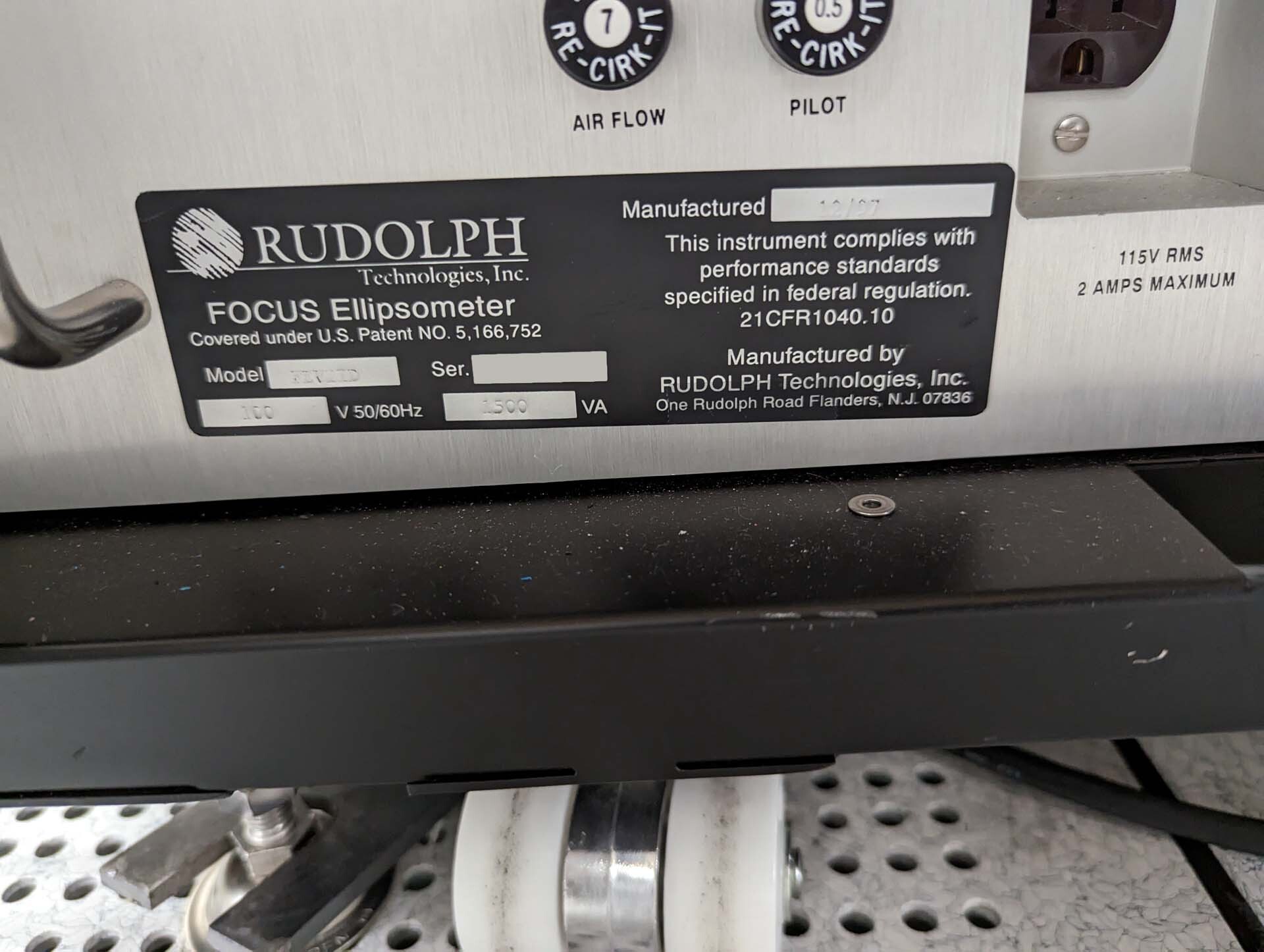 Photo Utilisé RUDOLPH FE VII SD À vendre