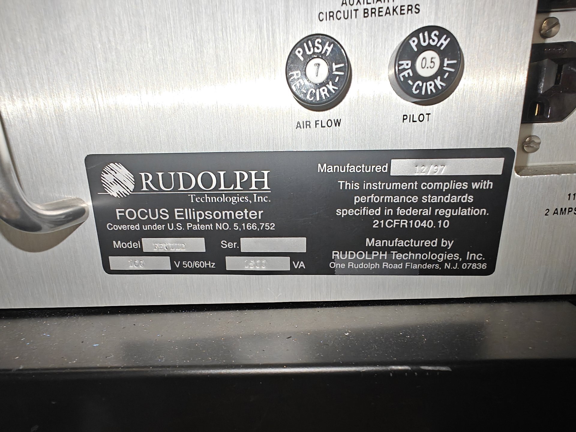 图为 已使用的 RUDOLPH FE VII SD 待售