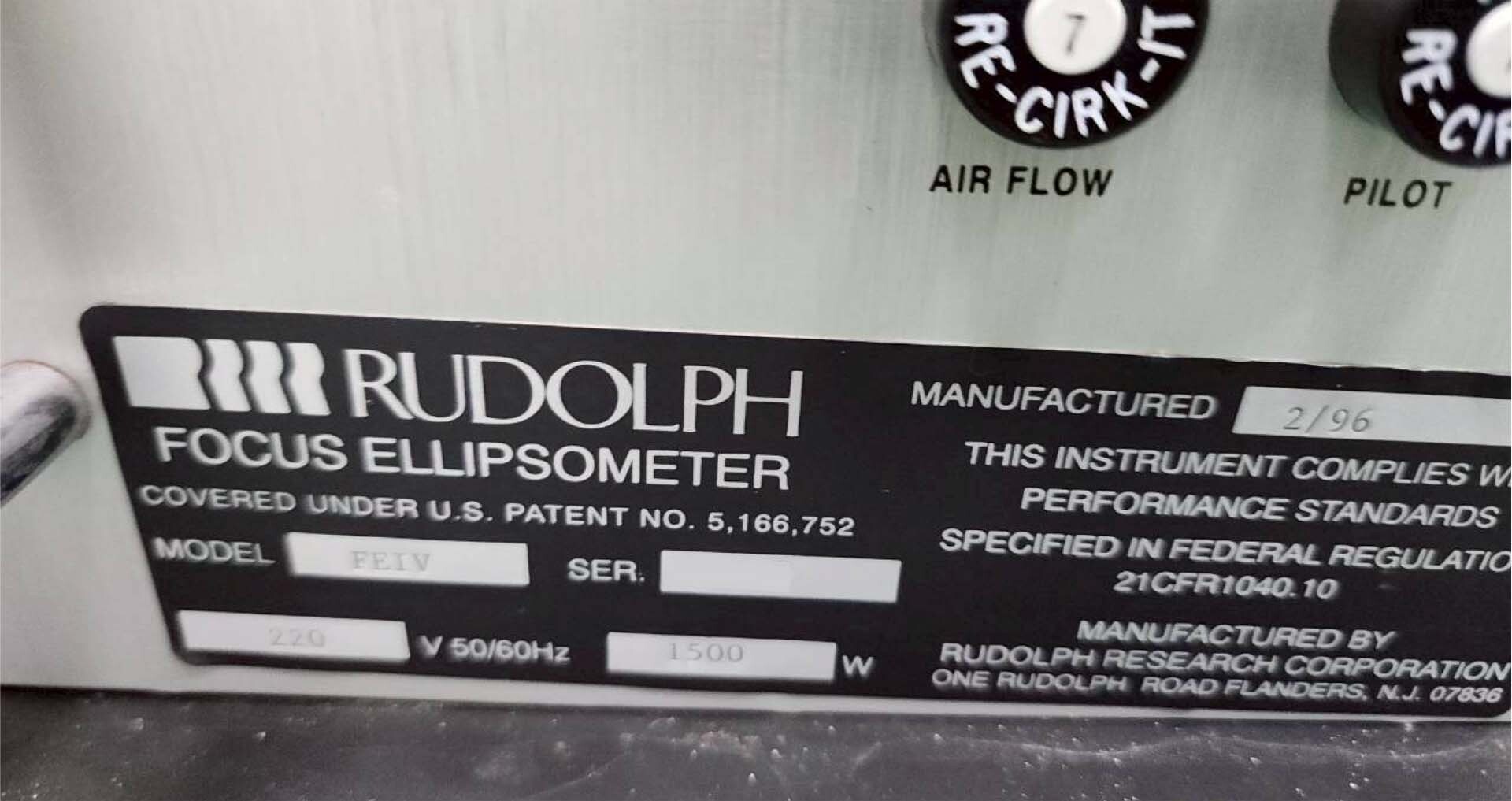 图为 已使用的 RUDOLPH FE VII 待售
