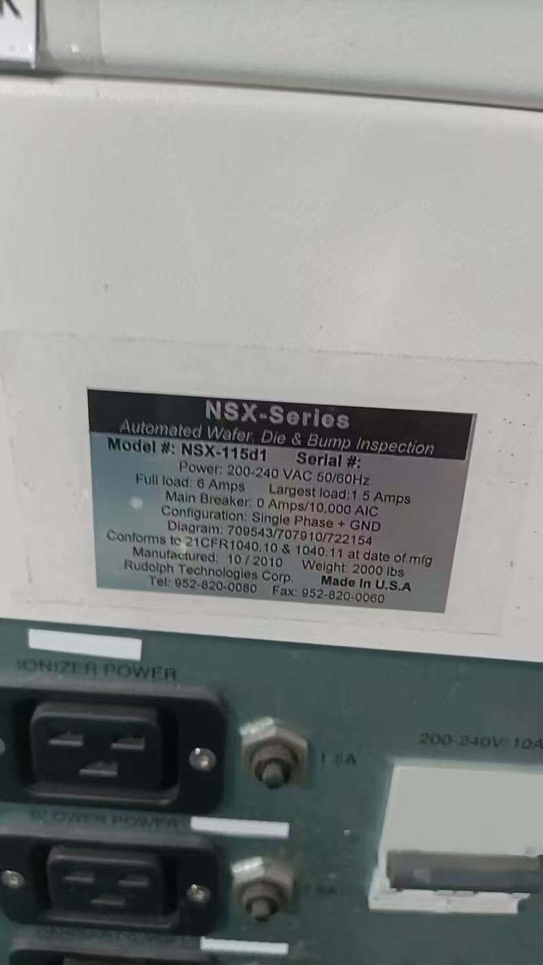 사진 사용됨 RUDOLPH NSX 115D1 판매용