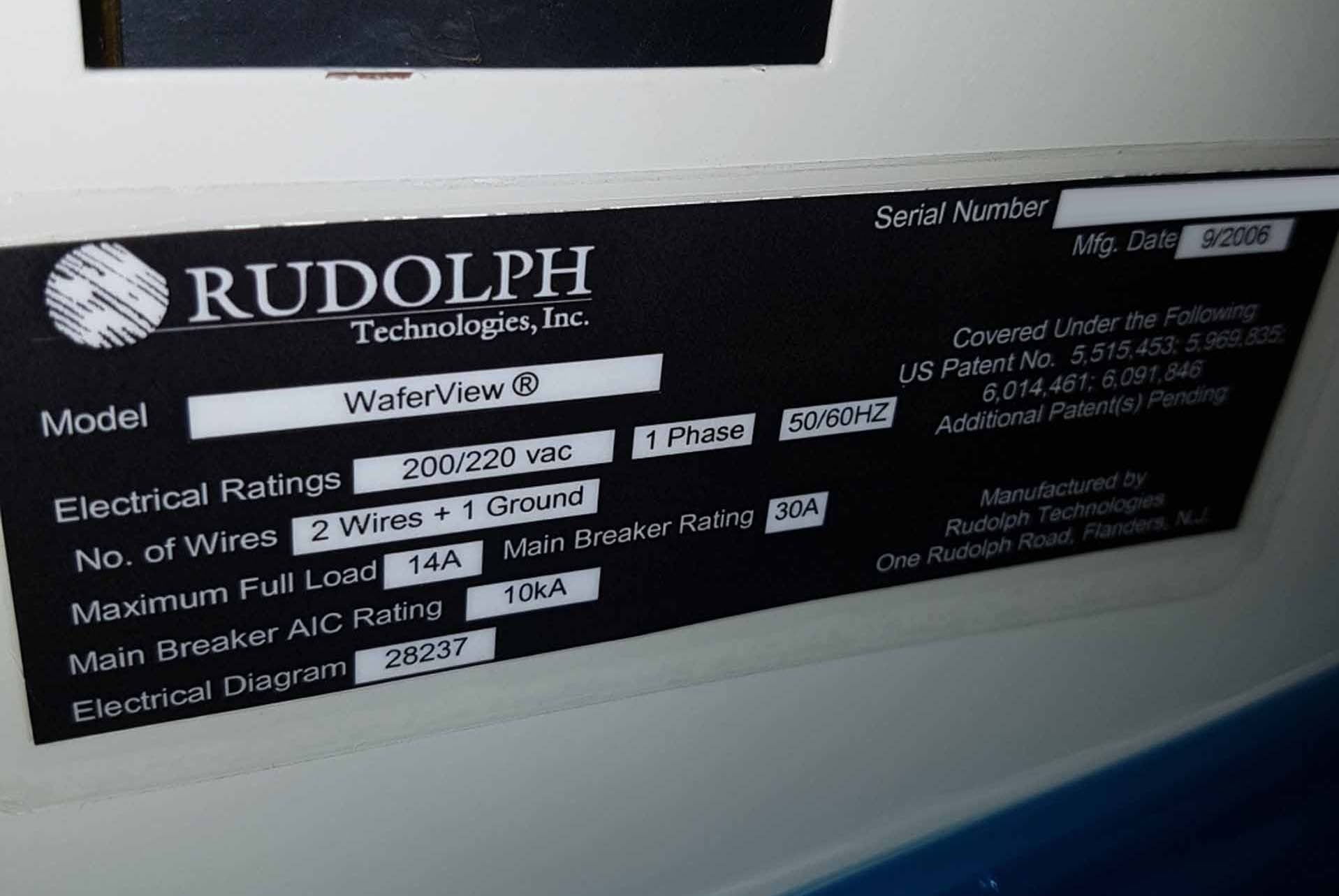 圖為 已使用的 RUDOLPH Waferview 320 待售
