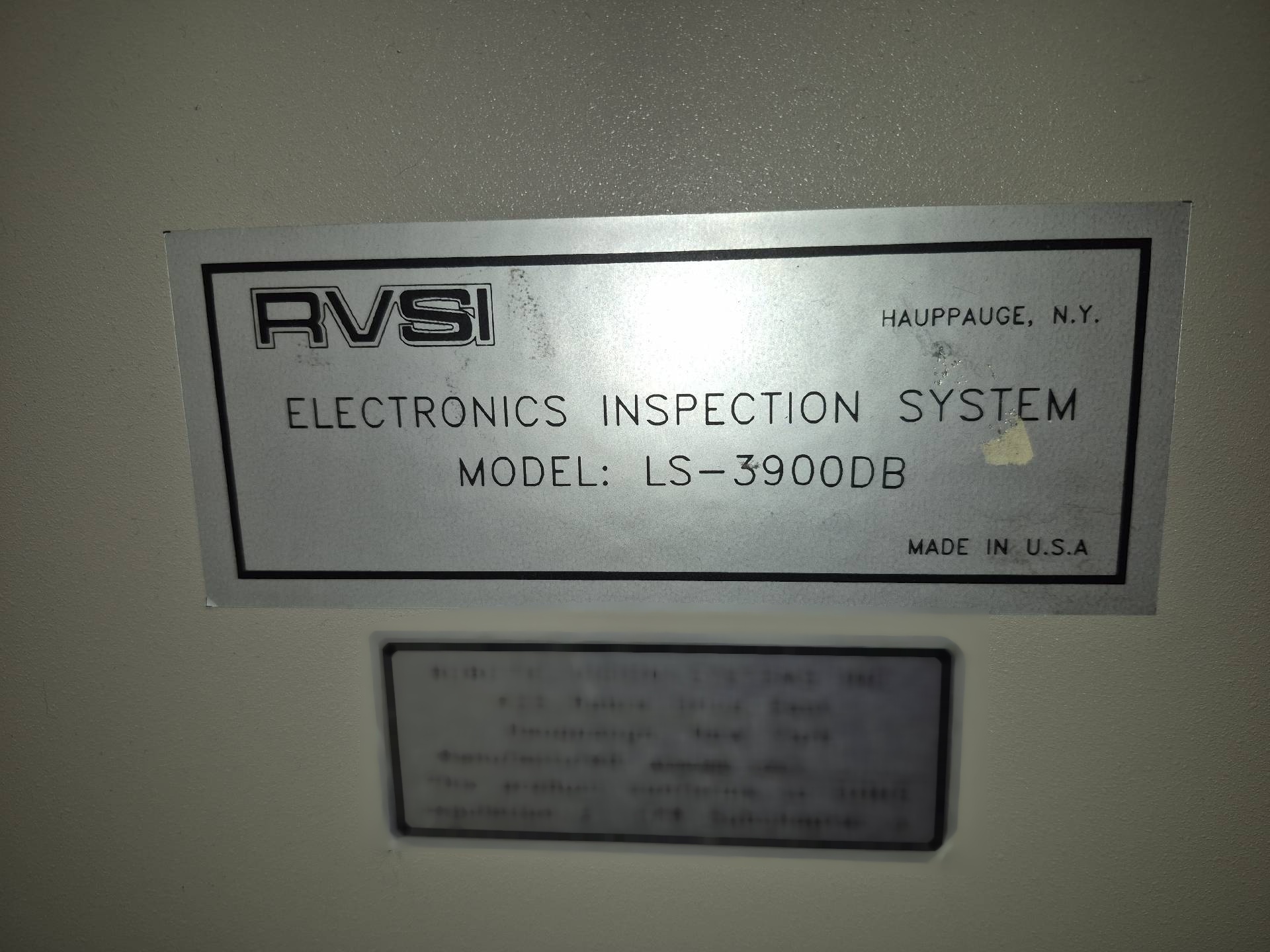 Photo Used RVSI / VANGUARD LS 3900DB For Sale