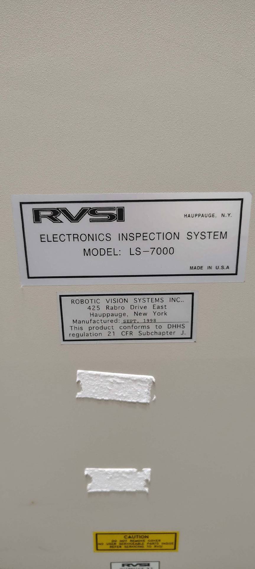 Foto Verwendet RVSI / VANGUARD LS 7000 Zum Verkauf