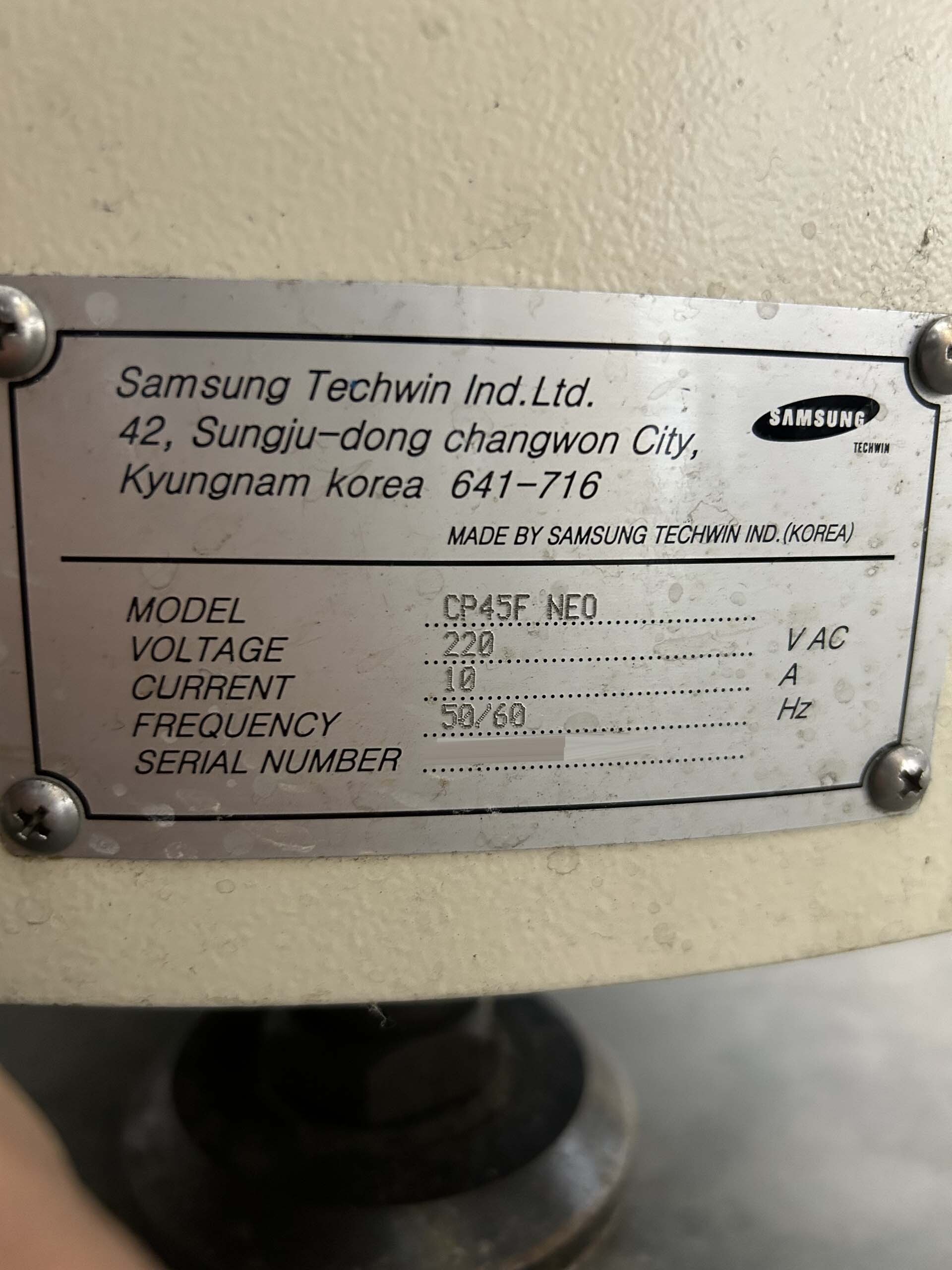 사진 사용됨 SAMSUNG CP-45F NEO 판매용