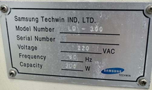 图为 已使用的 SAMSUNG LD-300 待售