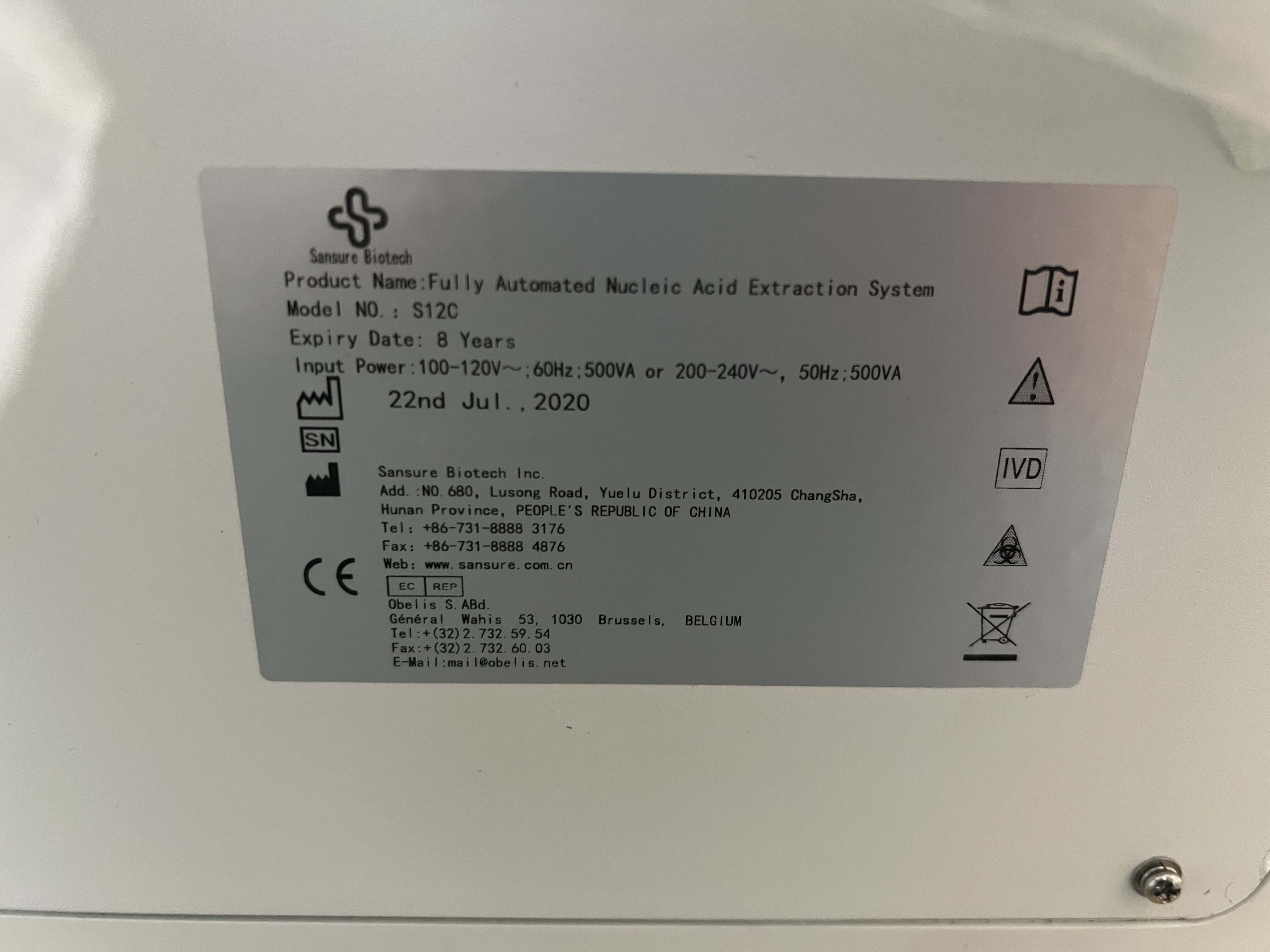 Photo Utilisé SANSURE BIOTEC S12C À vendre