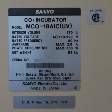 图为 已使用的 SANYO MCO-18AIC 待售