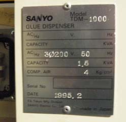 图为 已使用的 SANYO TDM 1000 待售