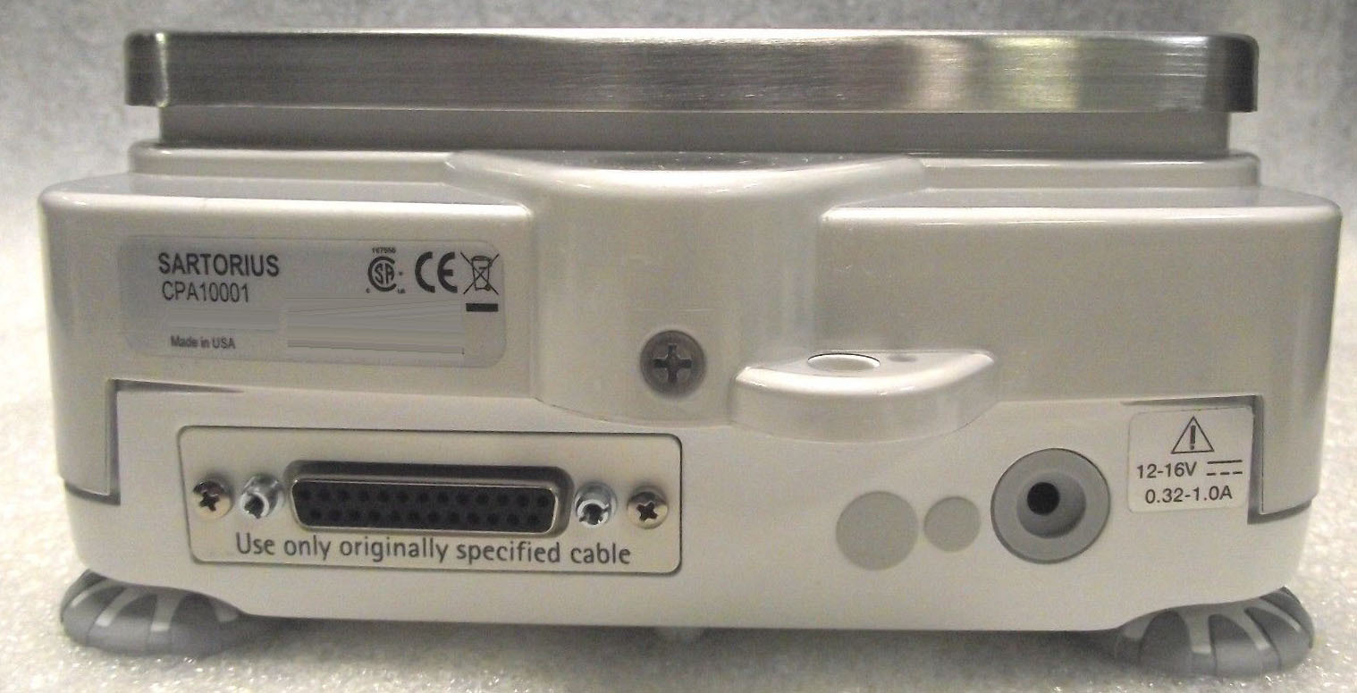 Photo Used SARTORIUS CPA 10001 For Sale