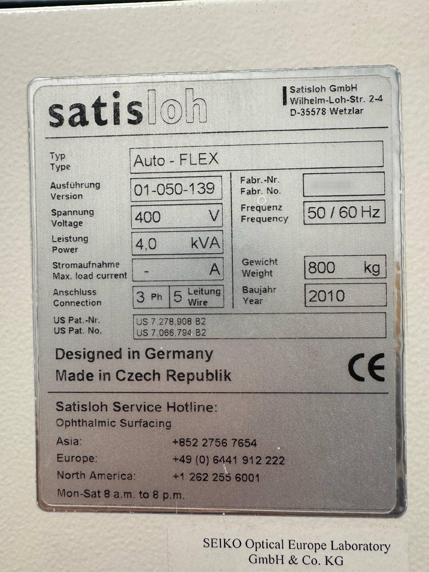 Photo Used SATISLOH Auto-Flex For Sale