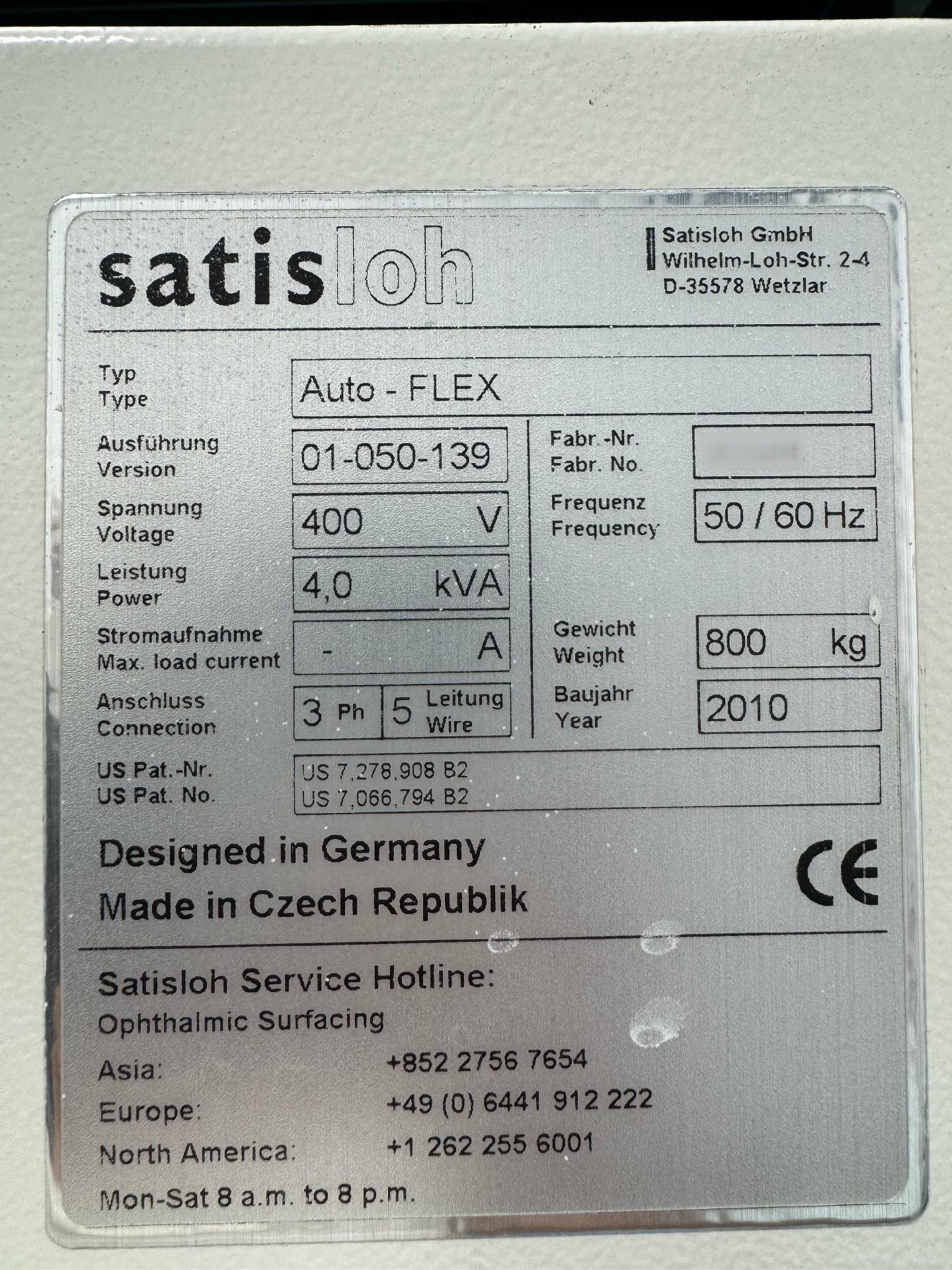 Photo Used SATISLOH Auto-Flex For Sale