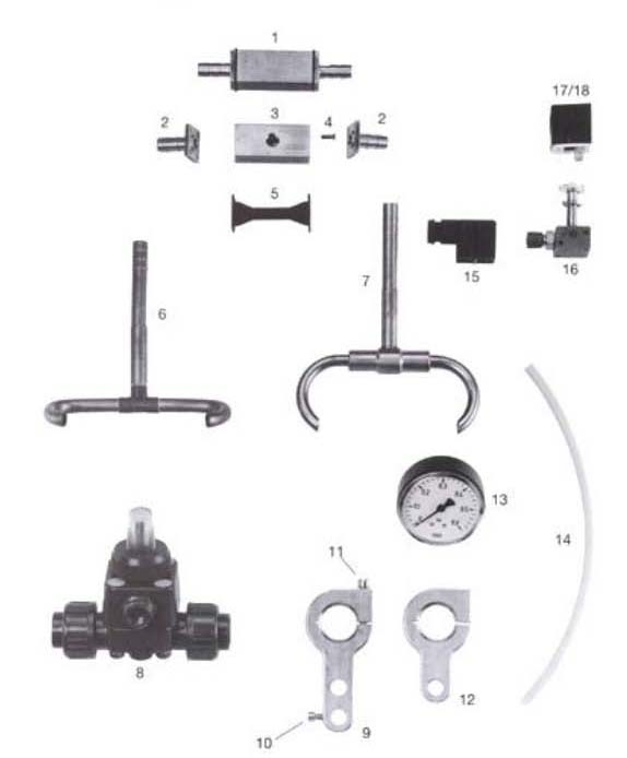 Photo Used SATISLOH Lot of spare parts for Toro For Sale