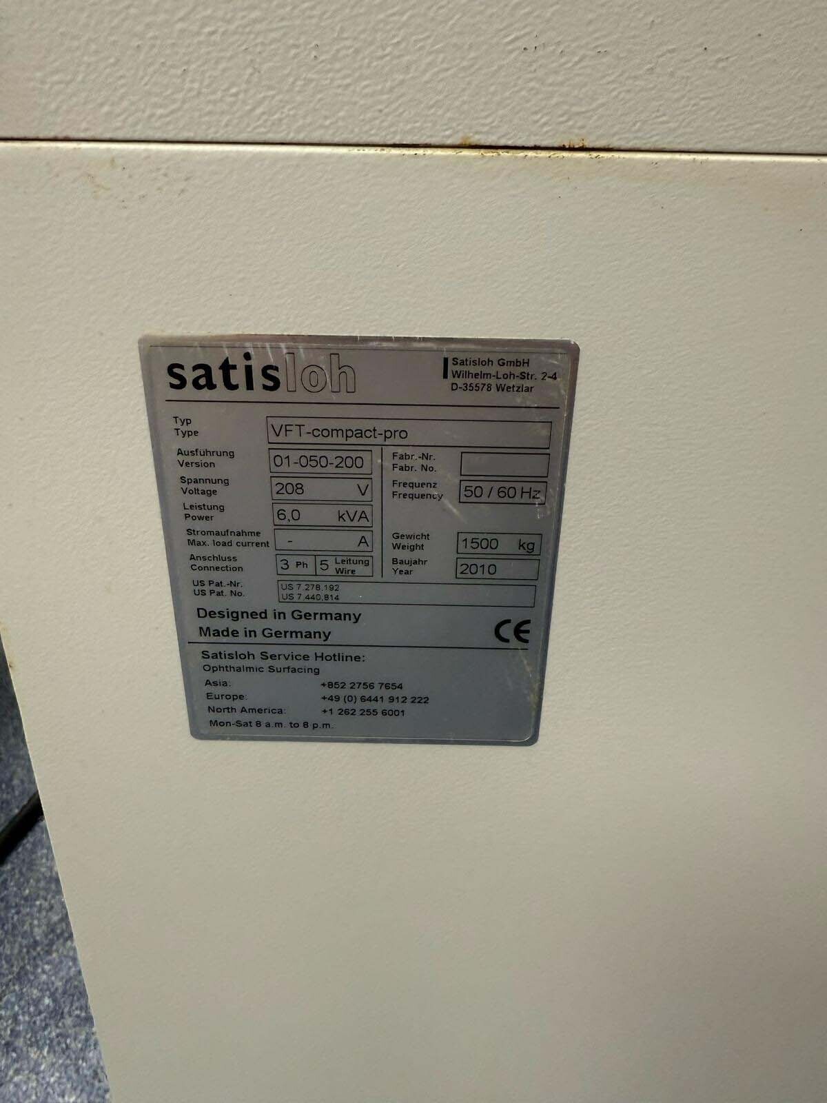 圖為 已使用的 SATISLOH VFT Compact 待售