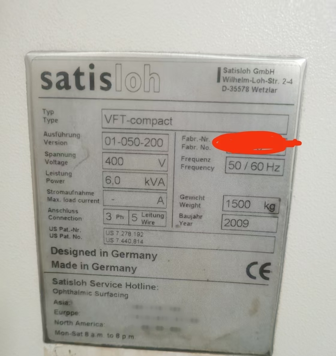 フォト（写真） 使用される SATISLOH VFT Compact 販売のために