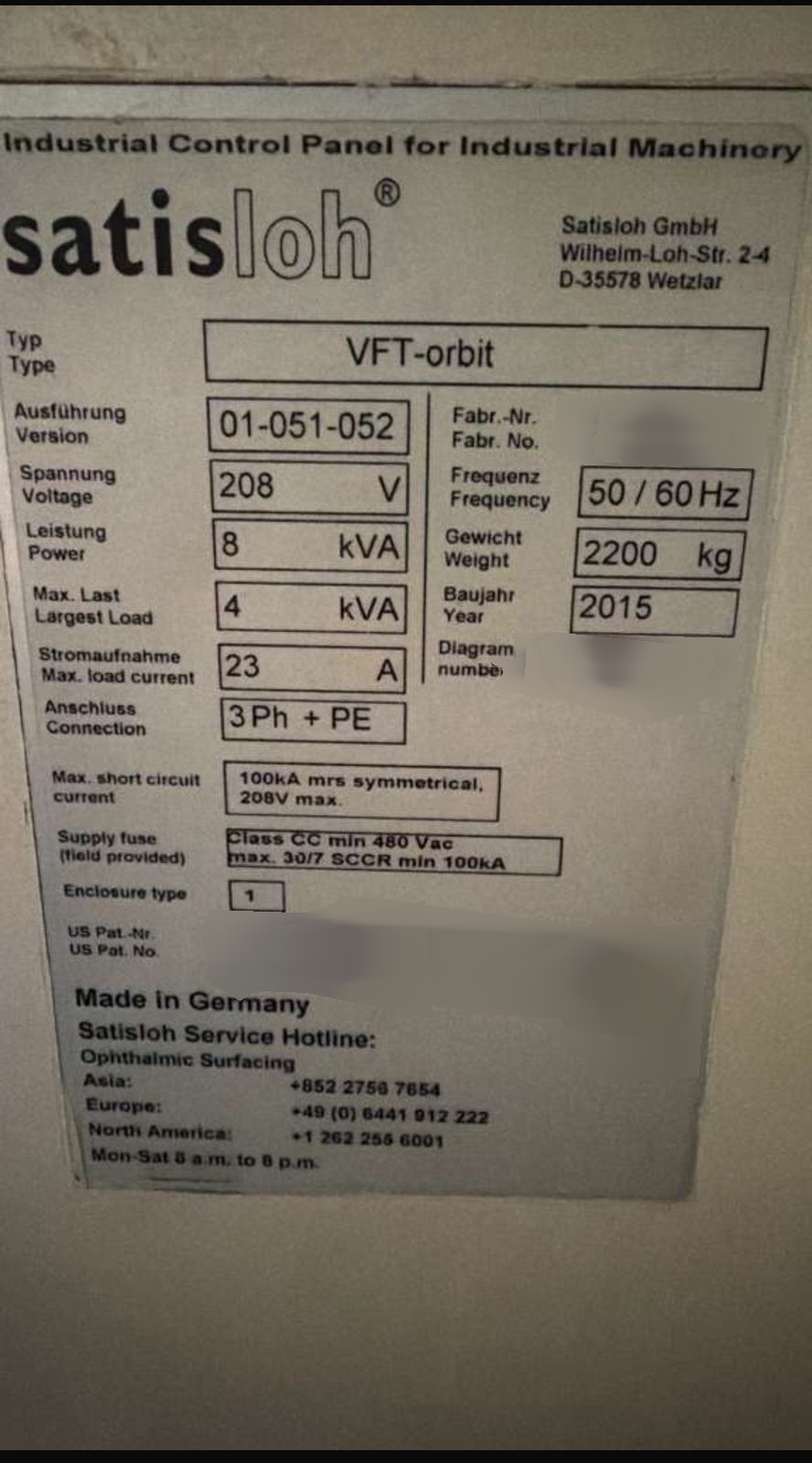 图为 已使用的 SATISLOH VFT Orbit 待售