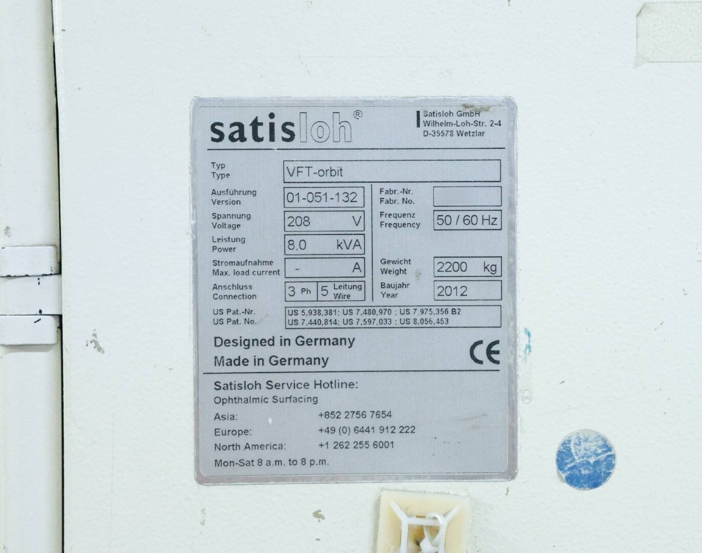 圖為 已使用的 SATISLOH VFT Orbit 待售