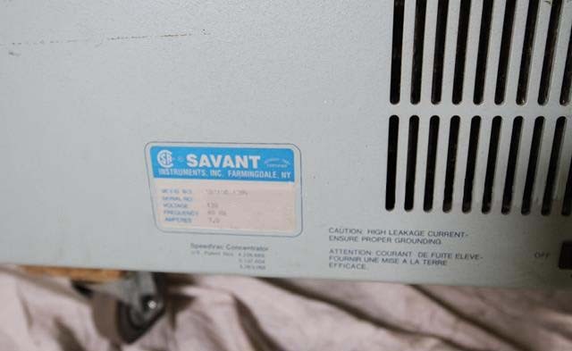 Photo Used SAVANT SpeedVac ISS100 For Sale