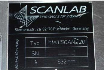 フォト（写真） 使用される SCANLAB intelliSCAN 20 販売のために