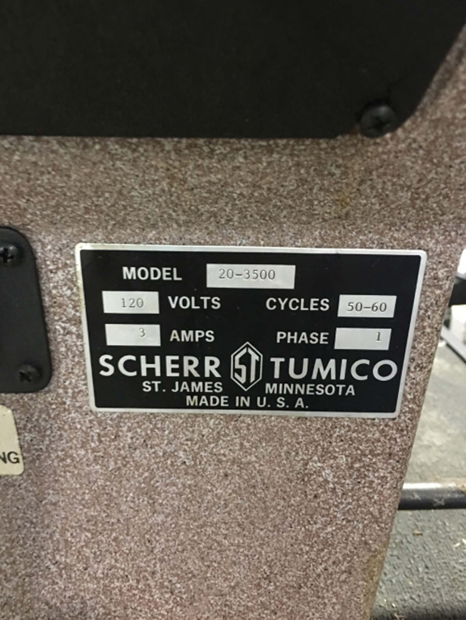 圖為 已使用的 SCHERR TUMICO 20-3500 待售